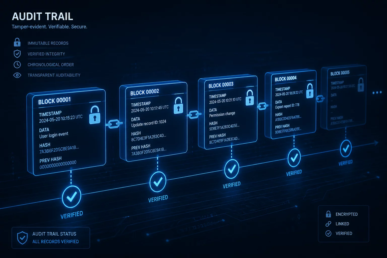 Audit Log Schema Diagram