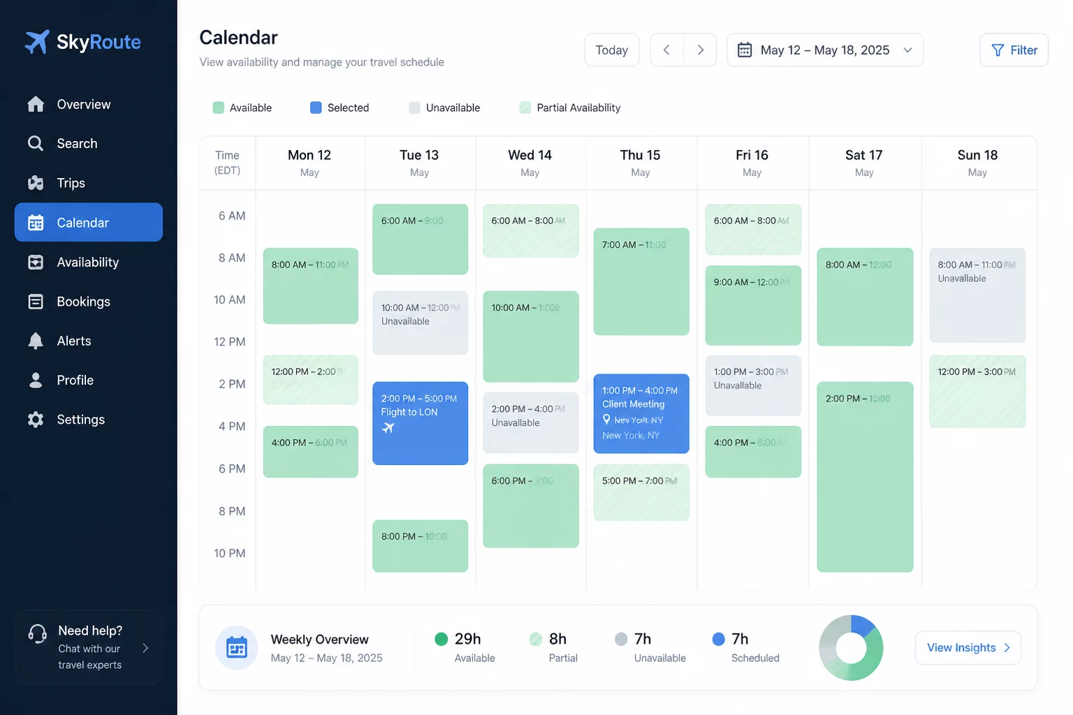 Booking Reservation Schema Diagram