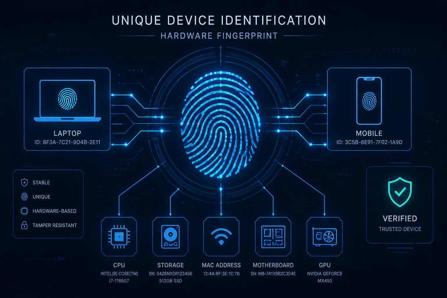 Device Fingerprint Schema Diagram