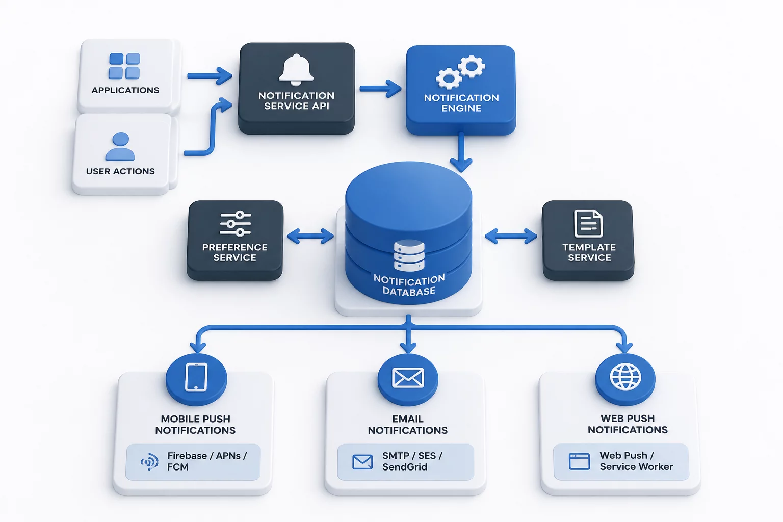 Notification Delivery Schema Diagram