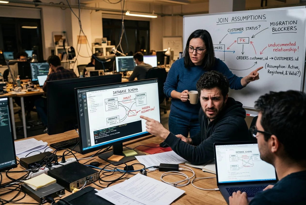 Schema relationship mapping and foreign key analysis