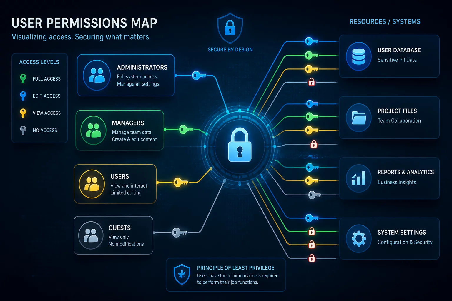Role Based Access Schema Diagram